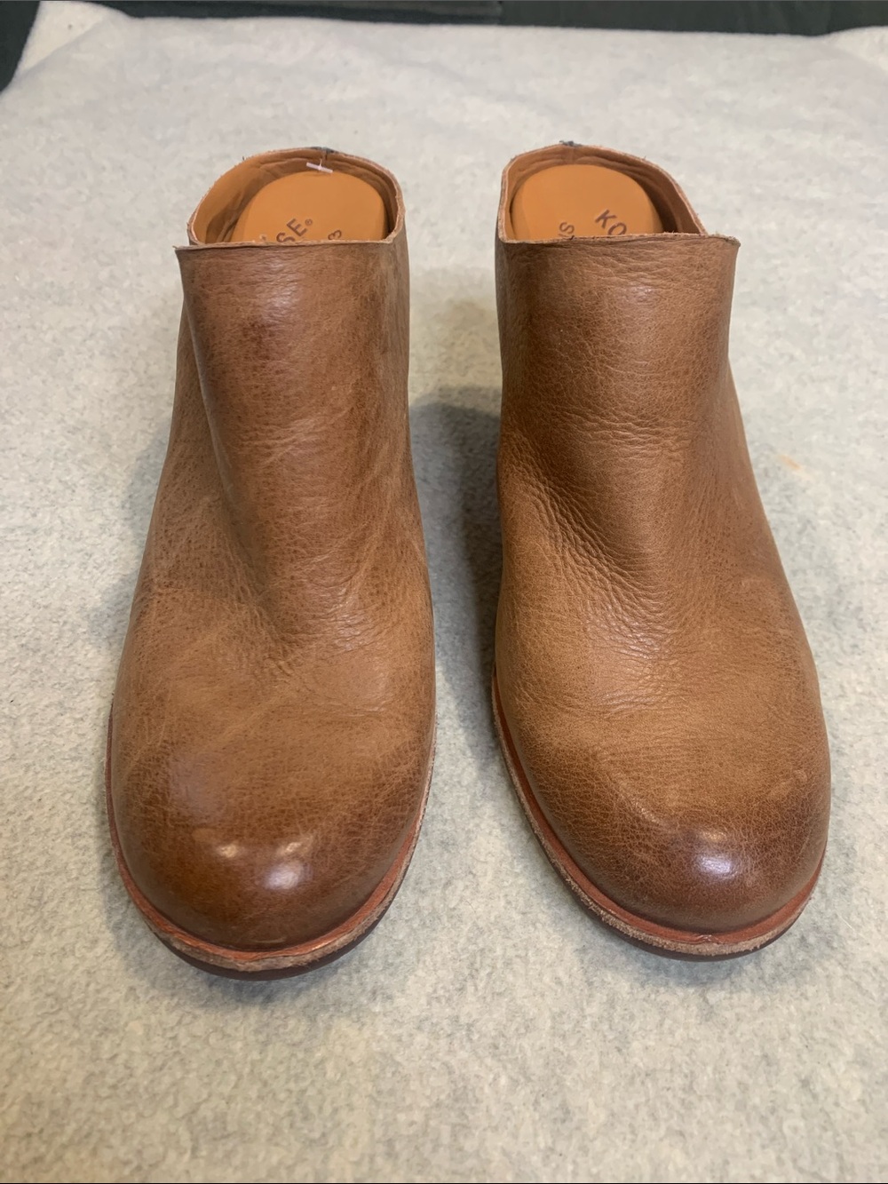 Kork-Ease Women's Brown Leather Slip-On Mules